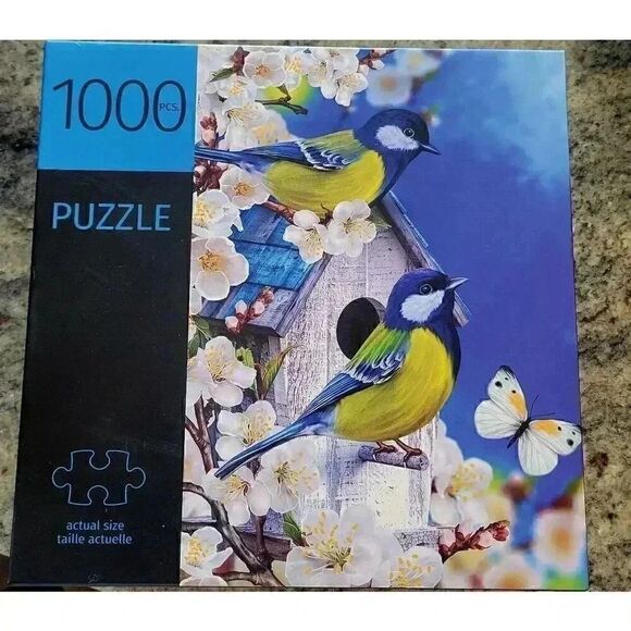 Giftcraft Dimensions Birds & Cherry Blossom 1000 traditional piece Jigsaw Puzzle - Picture 2 of 6